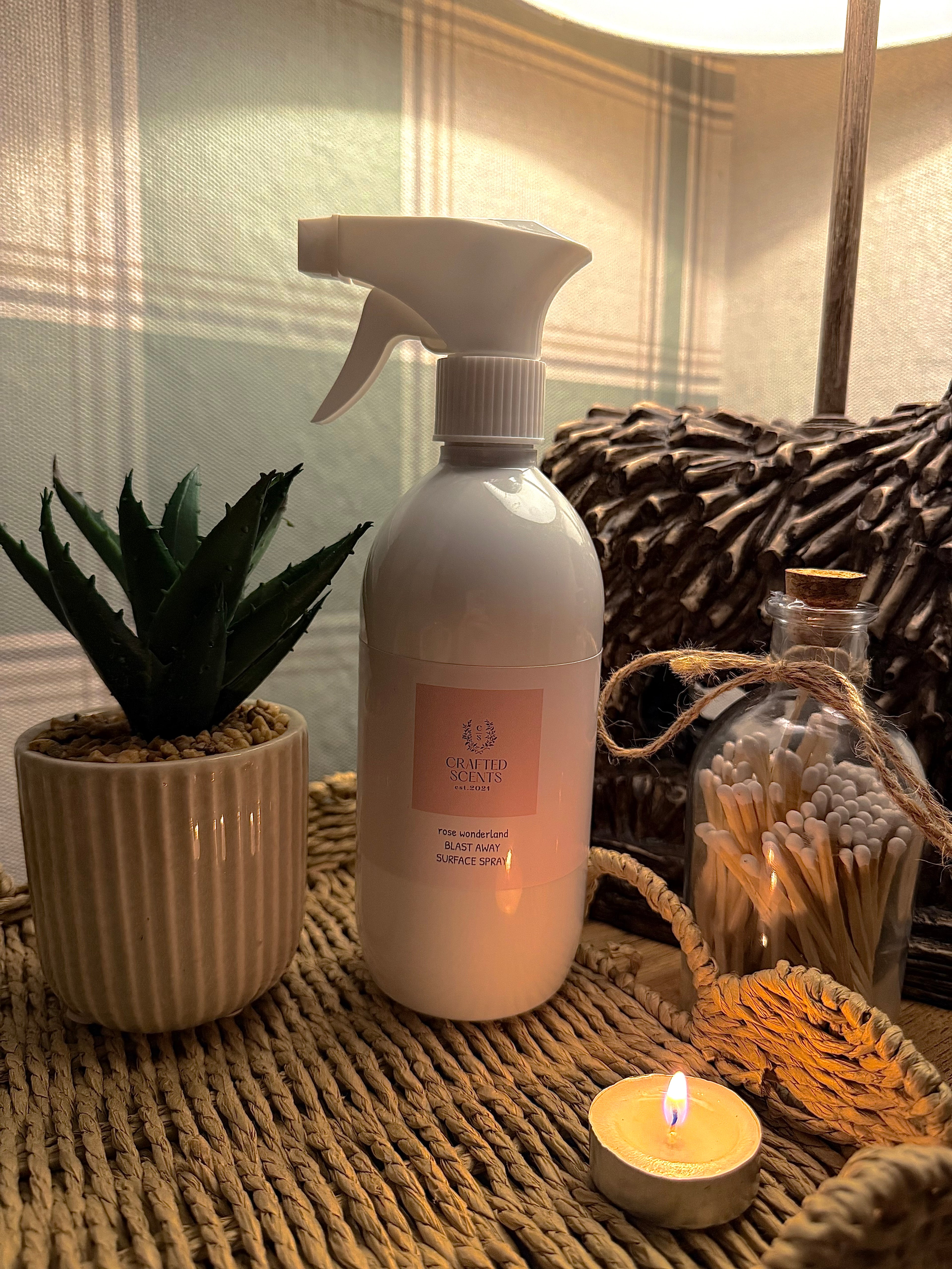 Blast away surface spray